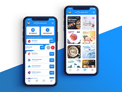 Hesab.Az account app azerbaijan concept design feridaydin hesab.az mobile ui ux wallet