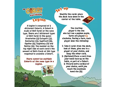 The Cohorts Rulebook board game boardgame design graphic design layout rule book rulebook