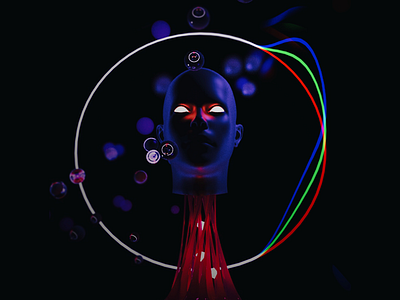 Crazy Eyes 3d 3dart abstract art cinema4d coronarender dailychallenge digitalart maxon render renderer visual