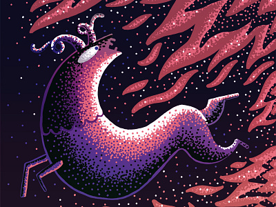 Fire animal fire illustration point red