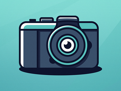 Camera camera colorful eye illustration turquoise