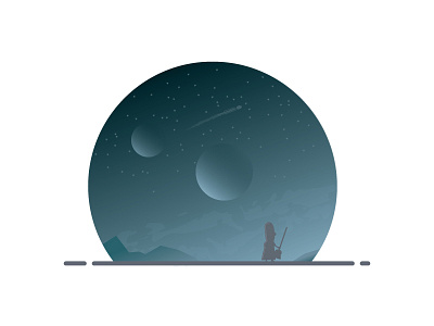 God Damn! moons mop noop noop rick and morty star wars stars the force