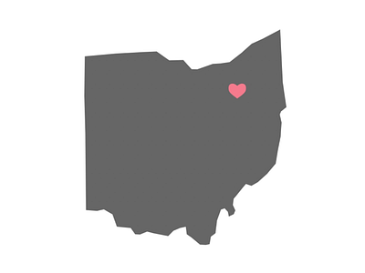 I Heart Akron! akron concept design flat highland square ohio t shirt