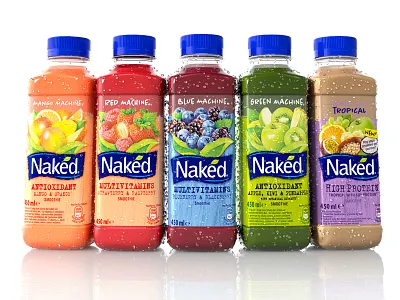 Product-Rendering 3d blender bottle commercial cycles fruit illustration nakedjuiceart protein rendering smoothie