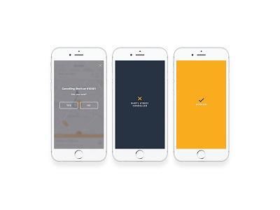 Alert screens — Shotl app app appdesign digital design icon iphone ridesharing ui ux ux ui