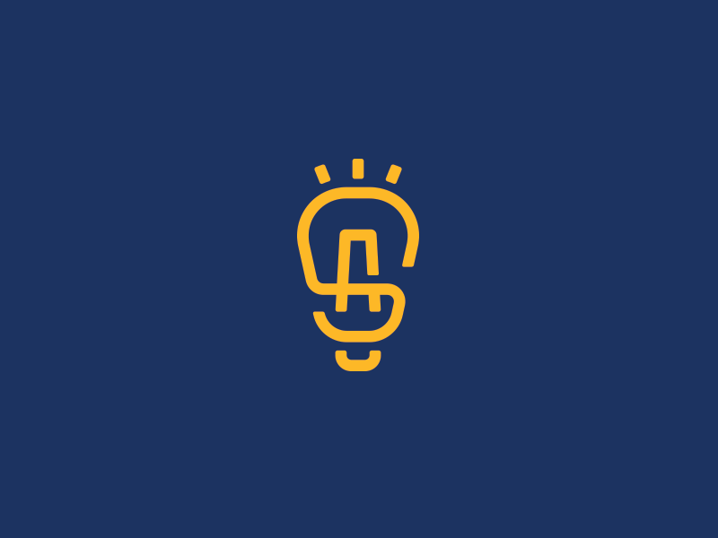 SILICONART pt.1 blink gif letters lightbulb logomark minimal monogram outline simple