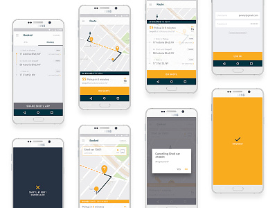 Android app — Shotl app android app appdesign digital design ridesharing ui ux ux ui