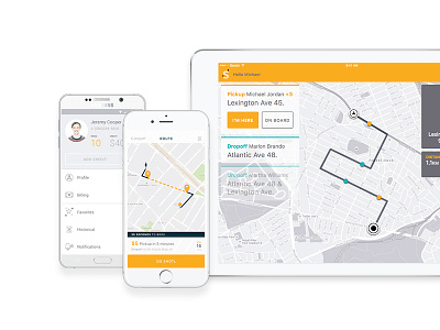 Smartphone and iPad apps — Shotl app app appdesign digital design ipad iphone ridesharing ui ux ux ui
