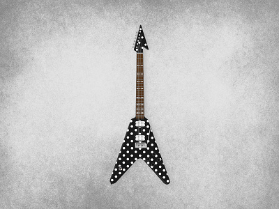 Crazy Train flying v guitar illustration illustrator metal music ozzy osbourne randy rhoads vector