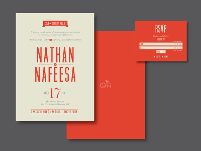 Nathan & Nafeesa Wedding invitations mail rsvp wedding