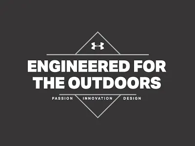 Engineered For The Outdoors graphic lockup outdoor the great outdoors tshirt type under armour