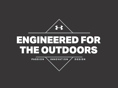 Engineered For The Outdoors graphic lockup outdoor the great outdoors tshirt type under armour