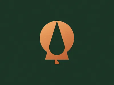 Esscential Logo droplet elegant esscential essential oils evergreen fresh geometric logo mark oil pine tree