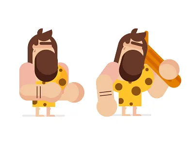 Uga uga! adobe animation cavernola character creation illustration illustrator motion