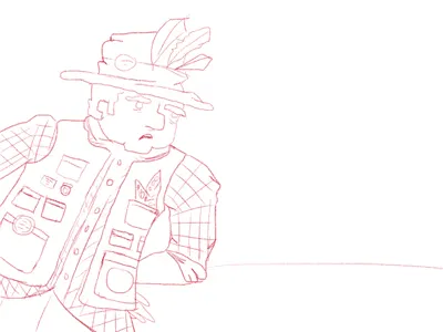 Gehst Du Har character digital drawing drawn illustration sketch