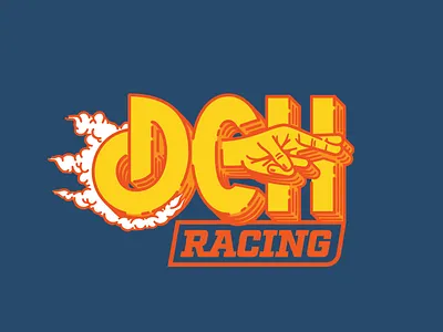 Racing dewey cheatem howe drag racing gasser typography