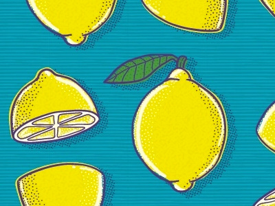 Lemon fruit illustration lemon pattern vector vector illustration