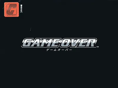 Game Over chrome culture game over retro video game vintage