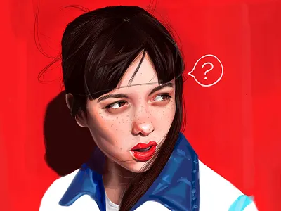 ? fashion illustration portrait sketch