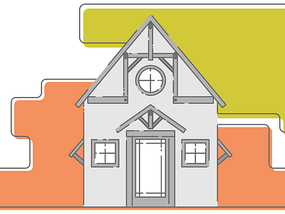 bebe house architecture consturction cute home house illustration lime line retro typeform ui ux