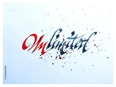 Unlimited. art direction art director calligraphy custom type graphic design graphic designer jack whiskers lettering type design typographer typography