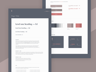 Personal website styleguide styleguide typography website