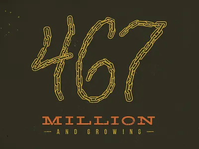 467 chain hand lettering lettering links numbers numerals type typography