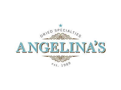 Angelina's Gourmet Logo branding food gourmet identity logo