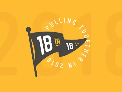 18 Flag 2018 flag flat pennant wave