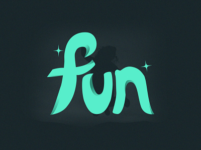 fun fun logo typography