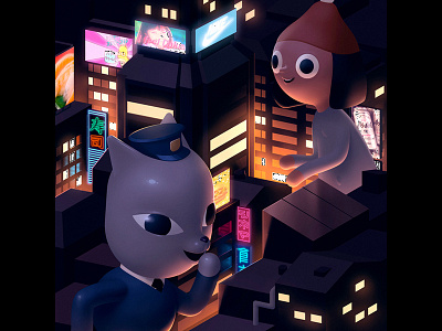 Tokyo concept art digital painting editorial illustration illustration japan tokyo