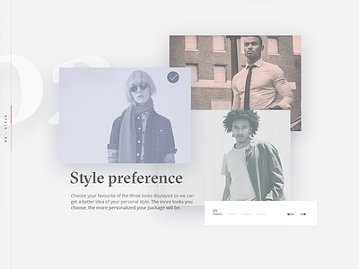Style Preference Selection checkout clothing ecommerce fashion interface preferences select selection sketch ui ux web