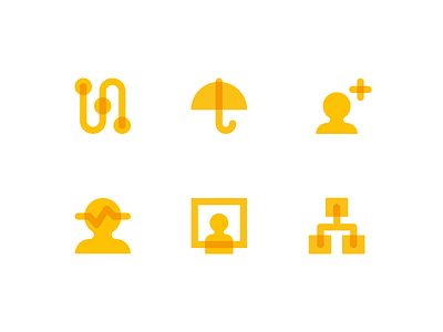 Icons branding drawings governance iconography icons illustration illustrator screen set umbrella user vector