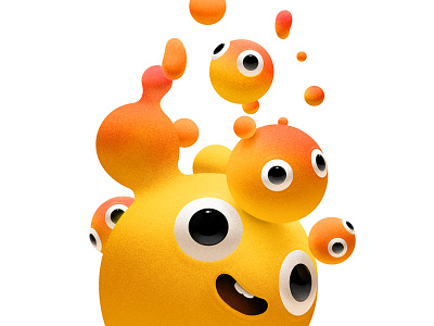 Fruity Blobs cgi digital painting illustration illustrator