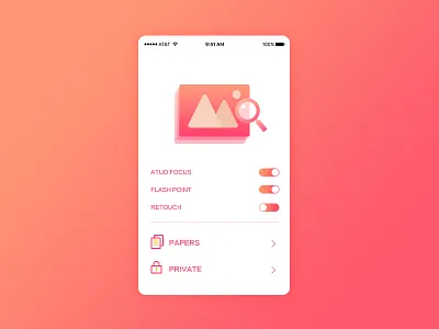 Beautify the photo interface
