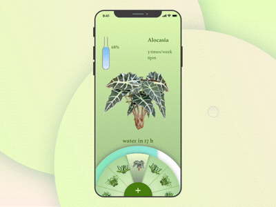 Gudu - checking air botany checking gardening green iphonex lifestyle plants prototyping water watering