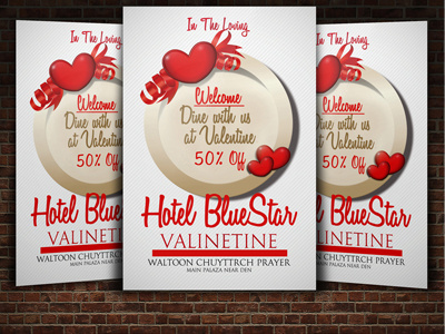 Valentine’s Day Dinner Flyer business business flyer clean company corporate business flyer valentines day flyer