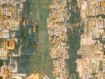 City 3d c4d cinema 4d octane render