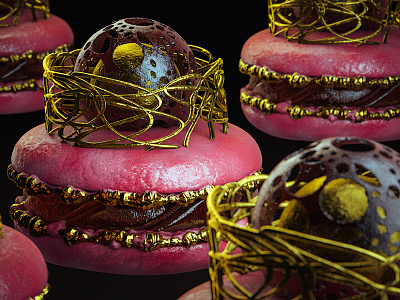 Sweet Tooth 3d bakery c4d chocolate food macaron pastry sweet