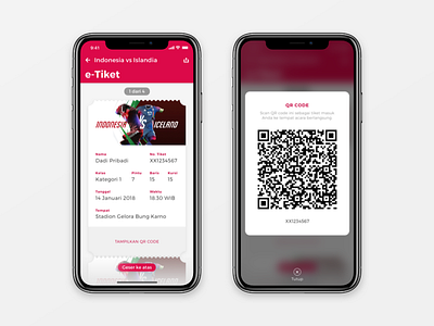 sport event e-ticket app bukalapak e ticket iphone x ticket