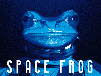 Space Frog art cover design graphic graphism illustration