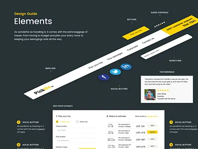 PickMe user interface library pickme ui ui kit web design