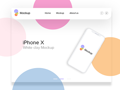 Landing Page #003 dailyui gradients iphone landingpage logo mockup slider ui website x