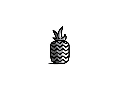 Pineapple fruit icon illustration pineapple