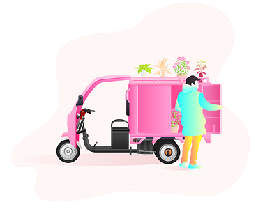illustration courier