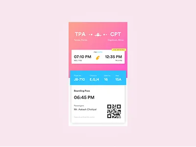 Mobile Boarding Pass