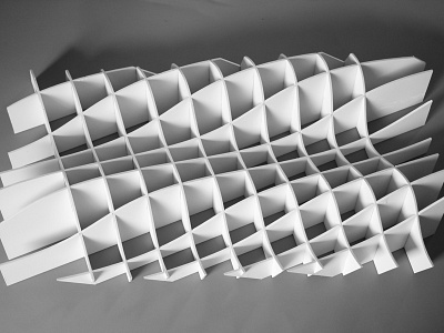 Rhythm relief sculpture structure