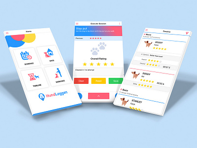 HundLoggen - Dog Trainer App dashboard dog training ratings timeline