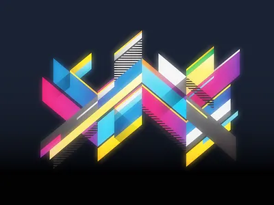 80's Style Composition 80s cover geometric music neon newretrowave vector vhs