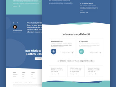 #001 concept dead project insurance minimal minimalism waves whitespace